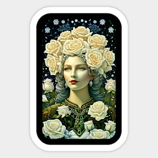 Vintage Rose Art Sticker